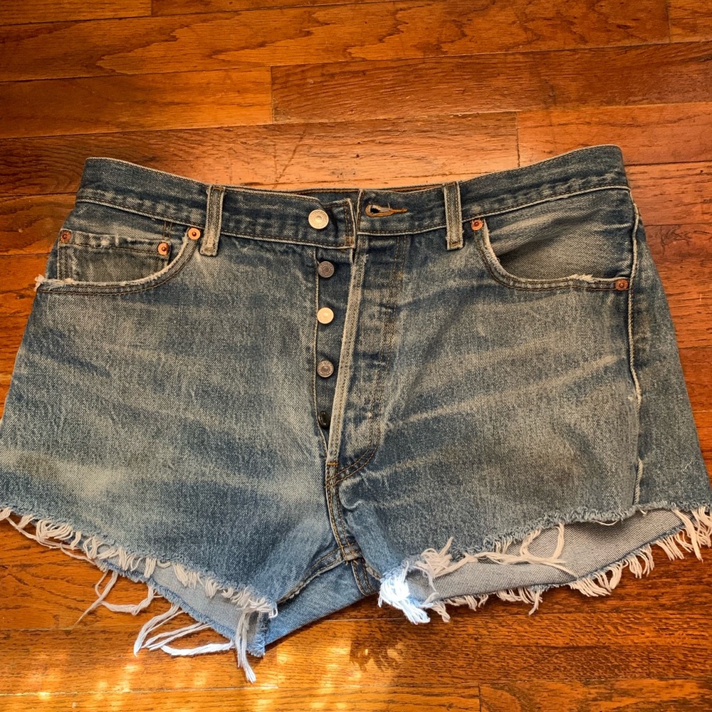 High waisted shorts.